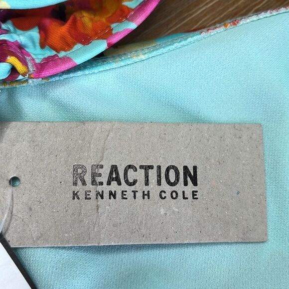 Kenneth Cole Watercolor Flowers Tie Sides Bikini Bottom Size Medium - Picture 8 of 9